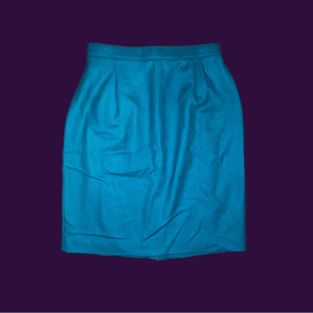 Vintage Modiano High Waist Lined Wool Skirt